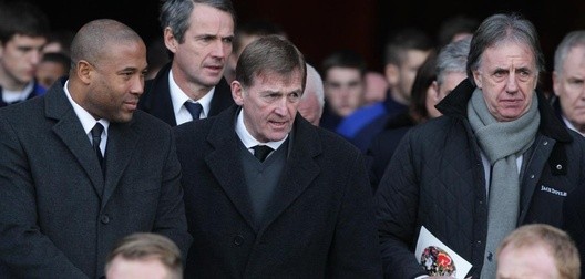 John Barnes at Funeral