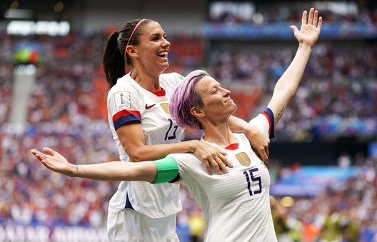 Alex Morgan and Megan Rapinoe